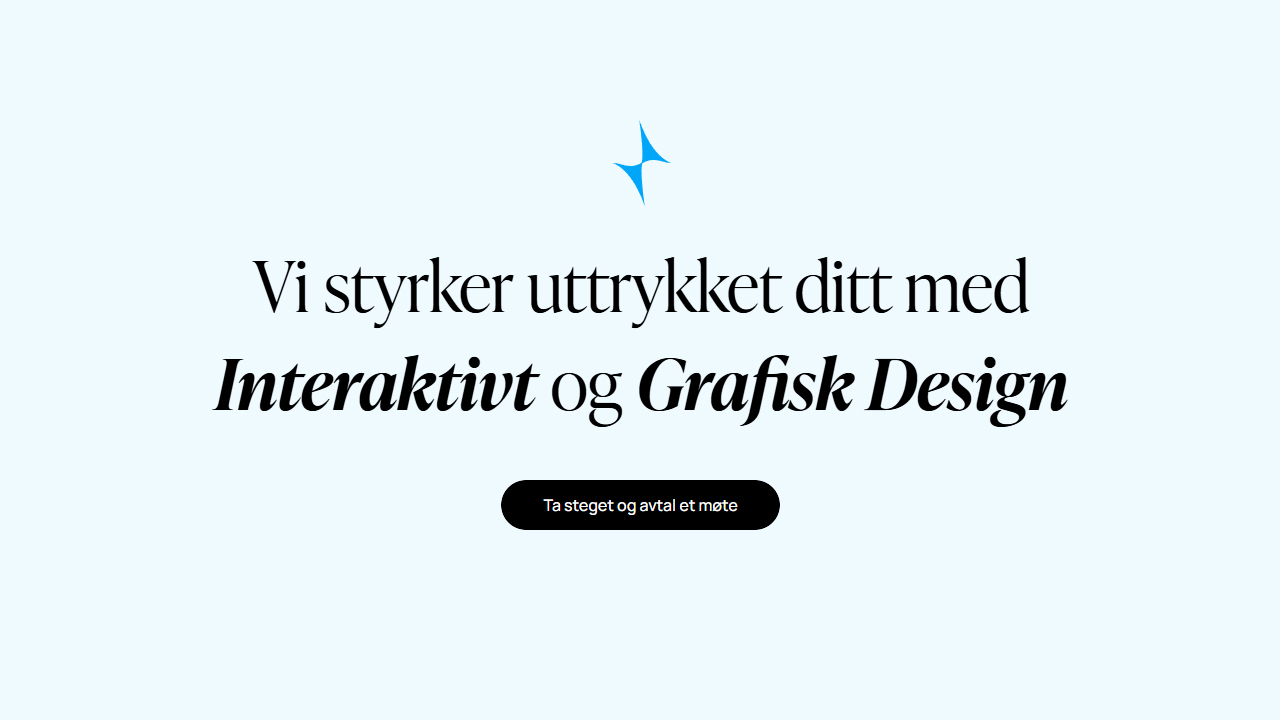Trenger du hjelp med grafisk design, eller visuell identitet? Vi brenner for å bygge sterke merkevarer gjennom design som snakker til folk.